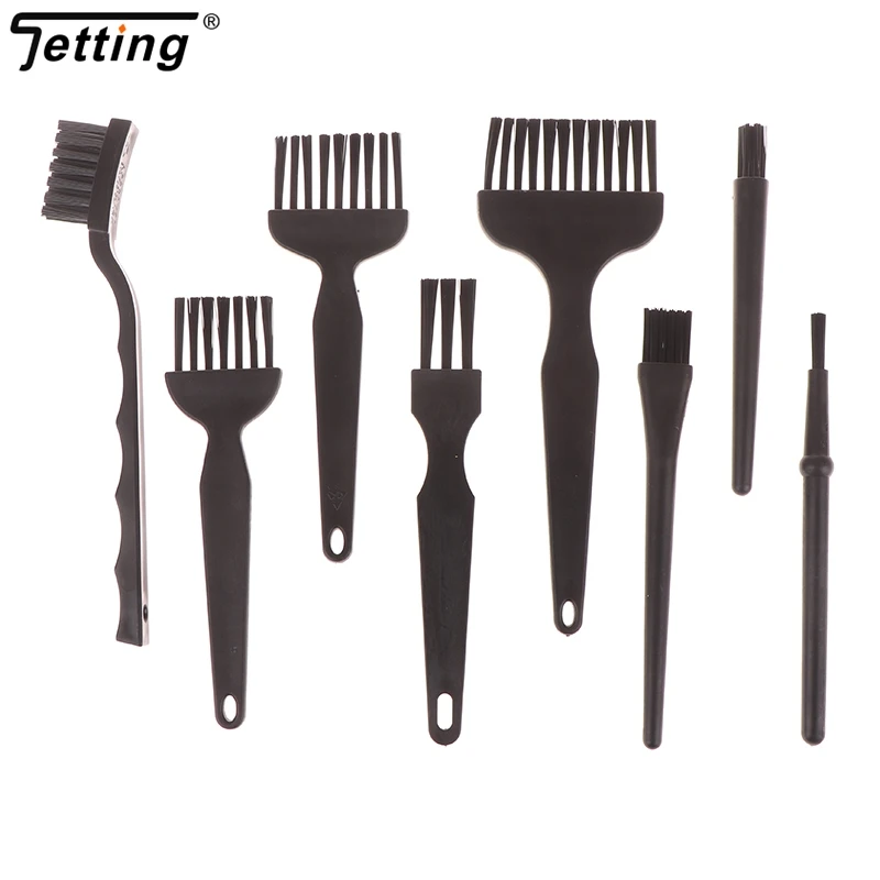 8Pcs/Set Anti-Static Brush Safe Nylon Cleaning Brush For Mobile Phone Tablet Computer Keyboard Pcb Bga Repair Cleaning Work