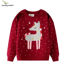 Jumping Meters New Arrival Autumn Winter Boys Girls Sweatshirts Animals Embroidery Cute Children's Clothing Long Sleeve Kids Top