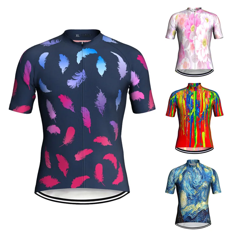 

Summer Motocross Short Sleeve Cycling Jersey Shirt Bike Man Clothes, MTB Sweater, Downhill Top, Anti-slip Jacket Outdoor
