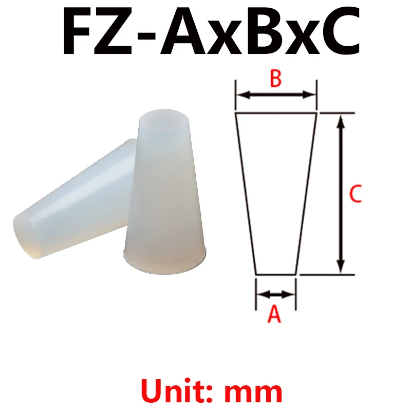 Tappo per elettroforesi a termostabilità conico in Silicone tappo per tubo di schermatura elettrolitico con chiusura a cono in gomma per iniezione