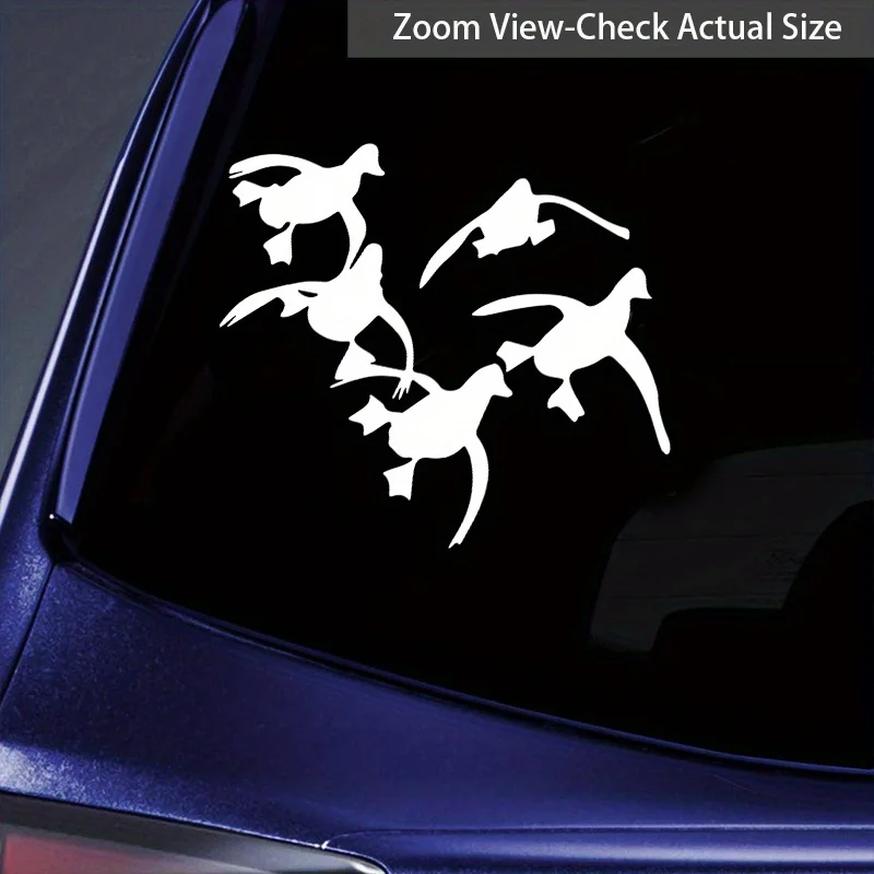 

1pc Fashion Flying Ducks Hunting Hunter Car Wrap For Rearview Mirror Car Styling Car Window Bumper Truck Decal Vinyl Waterproof