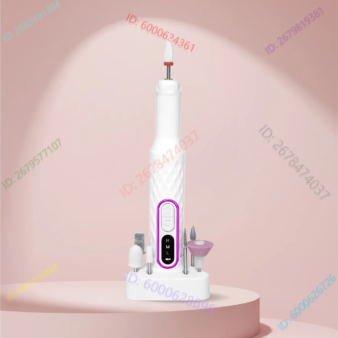 طلاء أظافر صغير منخفض الضوضاء ومزيل أظافر، مطحنة أظافر متعددة الوظائف، تخزين الطاقة، منزلية خاصة محمولة