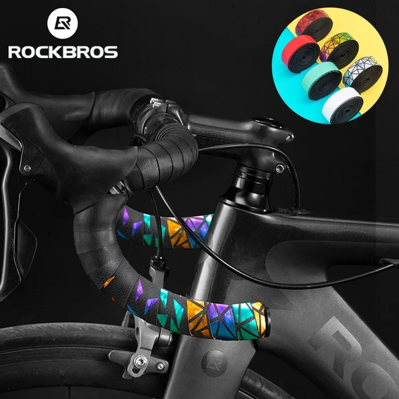 ROCKBROS MTB Road Cycling Handlebar Tape 2.3MM Thickened PU Eva Anti-slip Wear-resistant Shockproof Grip Tape Bike Accessories