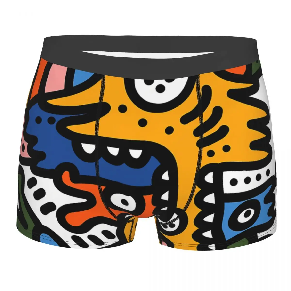 Aztec Men Boxer Briefs Street Art Graffiti Breathable Creative Underpants Top Quality Print Shorts Gift Idea