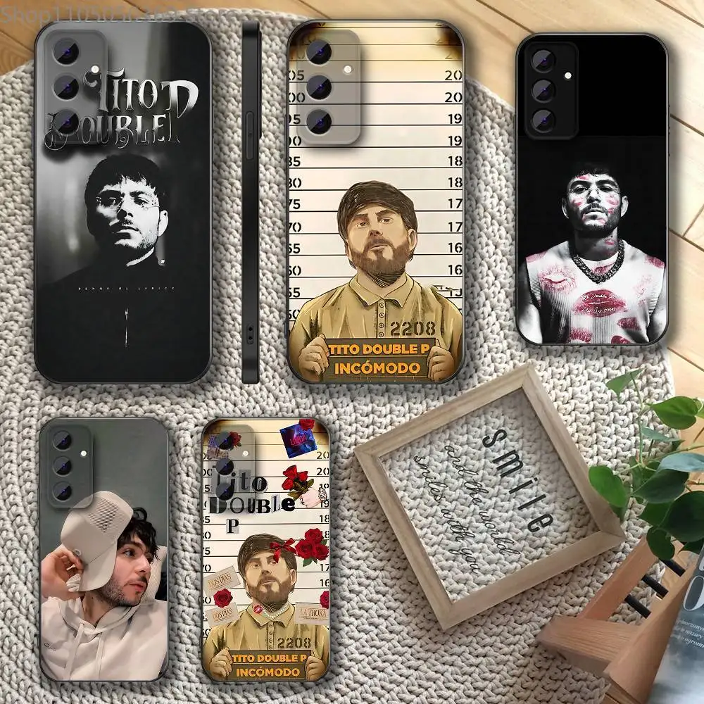 

T-Tito D-Double P Phone Case For Samsung S 25,24,23,22,30,21,10,9,Ultra,Plus,Lite,FE,4,5 G Soft Black Case