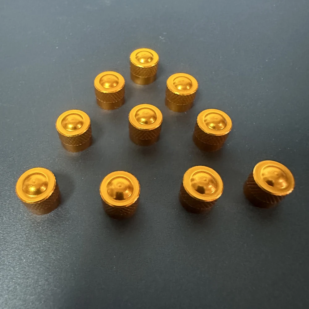 Tire Valve Stems Cap Aluminum Tire Wheel Stem Air Valve Caps Dustproof Caps Bike Auto Bicycle Scooter Valves Nozzle Dust Cap