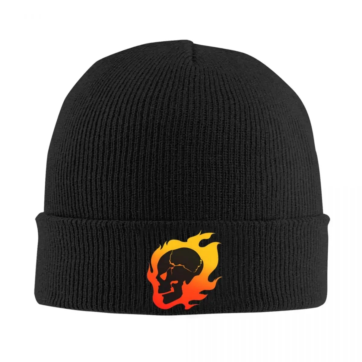 Persona 4 - Kanji Flaming Skull Gebreide Muts Muts Herfst Winter Hoeden Warme Mode Caps Heren Dames