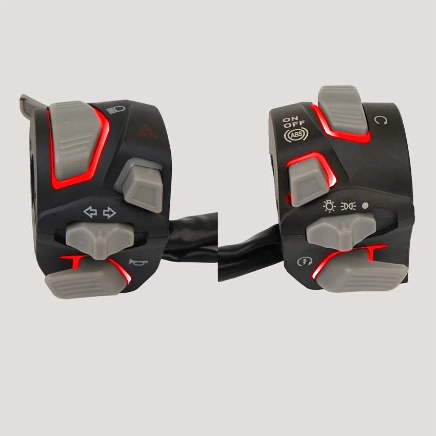 7/8'' 22mm Universal Motorcycle Handlebar Switch Headlight Warning
