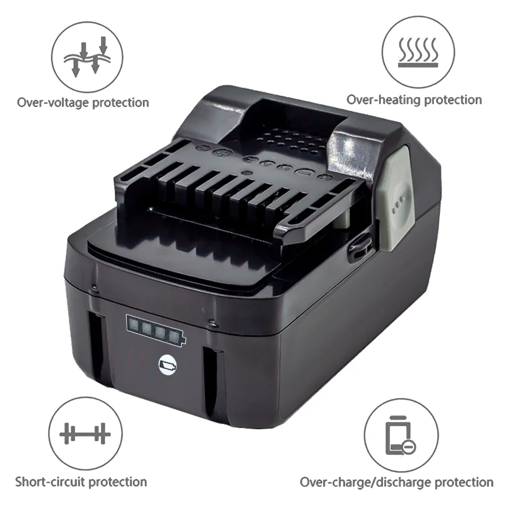 بطارية بديلة 18 فولت 8000 أمبير ليثيوم أيون لبطاريات أدوات الطاقة هيتاشي BSL1830 BSL1840 BSL1860B BSL1820