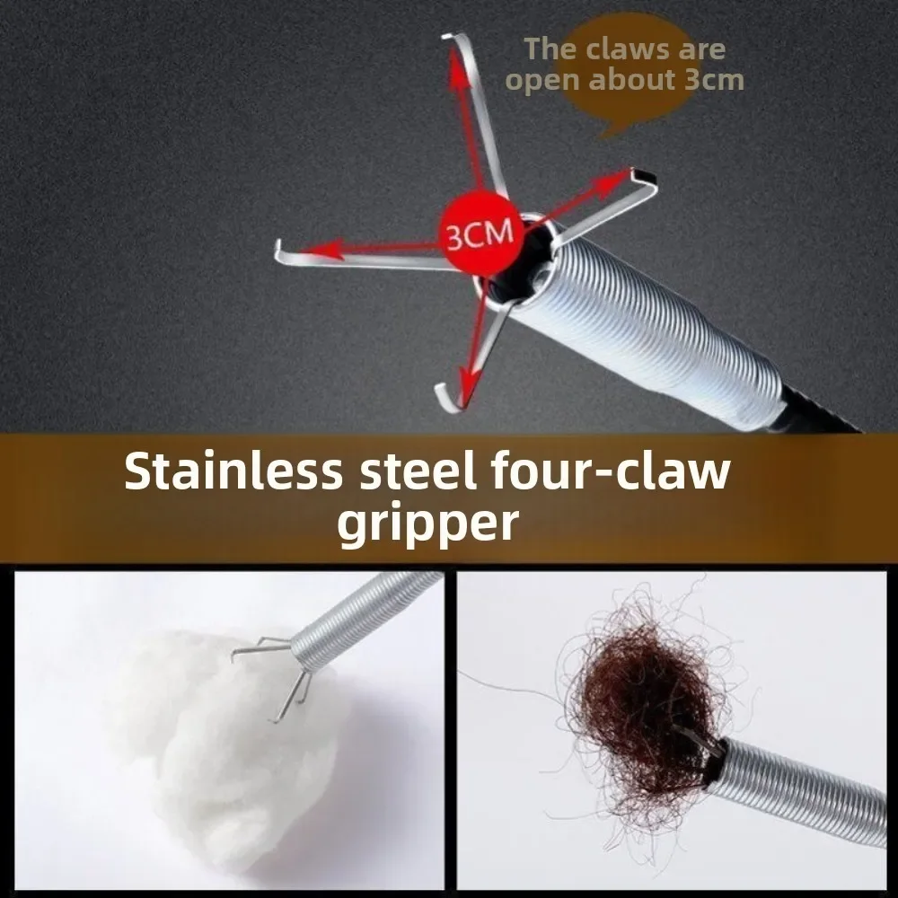 يفتح انسداد أداة تنظيف أنابيب الصرف الصحي استنزاف Unclogger المهنية الأنابيب المكبس استنزاف تسد مزيل انسداد منظف المرحاض #2