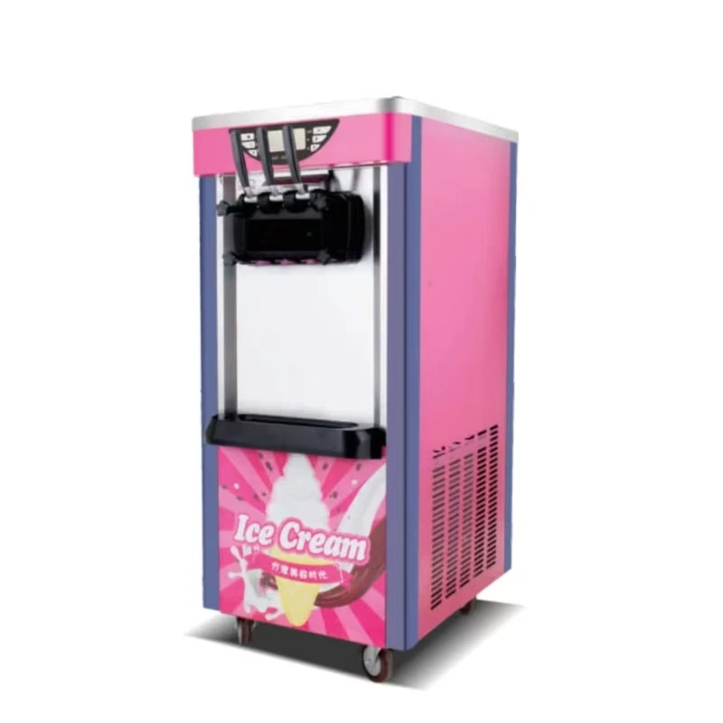 

High Productivity Commercial Soft Ice Cream Machine Automatic Cleaning and Cone Maker with Yogurt Milk Water Ingredients