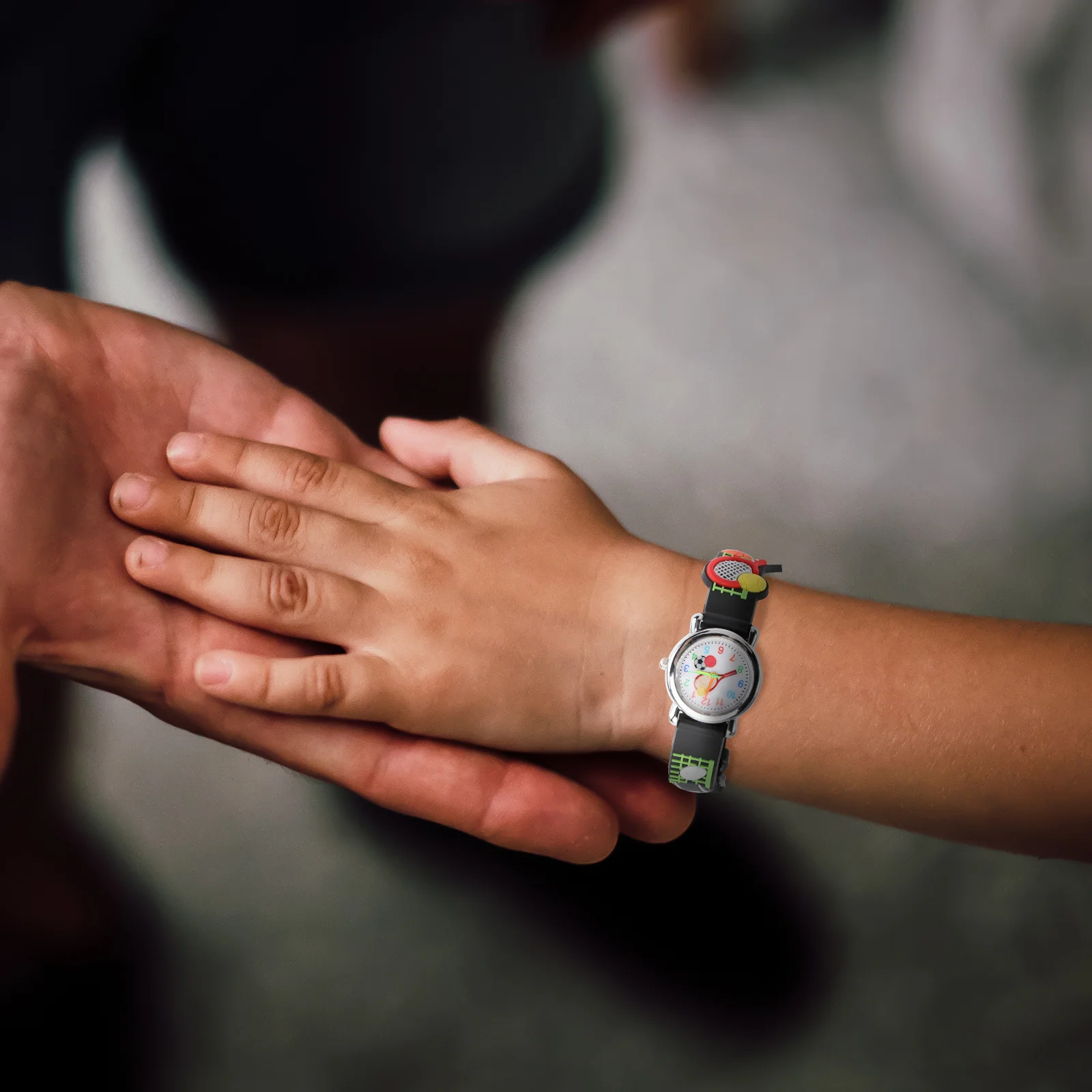 3D Cartoon Children Quartz Tennis Watch Comfortable Adjustable Strap Boys Girls Sports Outdoor Wristwatch Kids Watch