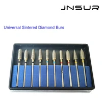 10 unids/caja Dental HP KIT de fresas de diamante sinterizado Universal Dental fresas de odontología taladros de corte Material de laboratorio de dentista preparación de acero