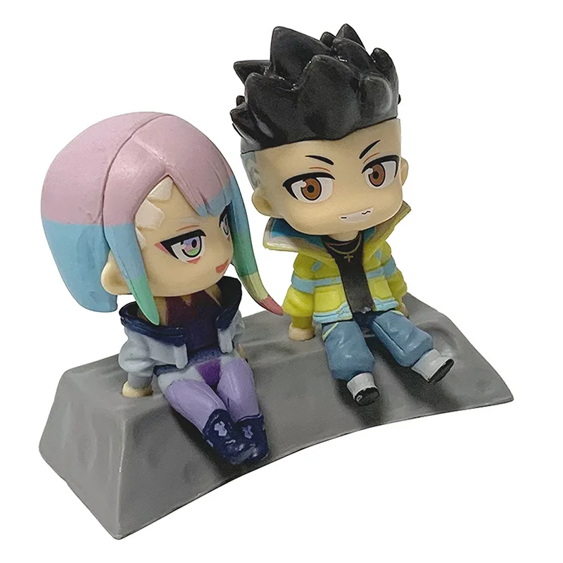2 ชิ้น/เซ็ต Cyberpunk Edgerunners David Martinez Lucyna Kushinada Lucy คนรักอะนิเมะ Action Figure ของเล่นตุ๊กตาน่ารักคอลเลกชัน