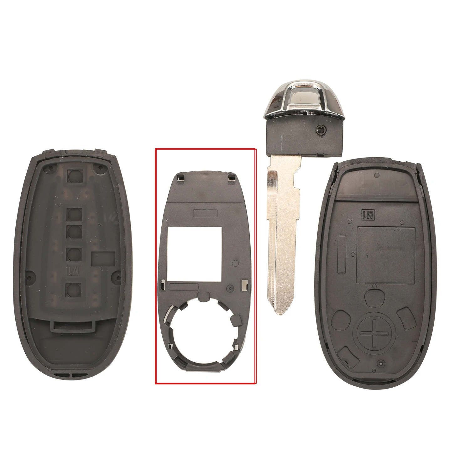 jingyuqiin Remote Car Key Blank Fob Shell Case For Suzuki Swift SX4 Vitara 2010-2016 TS008 / TS007 Smart Key With Small Key