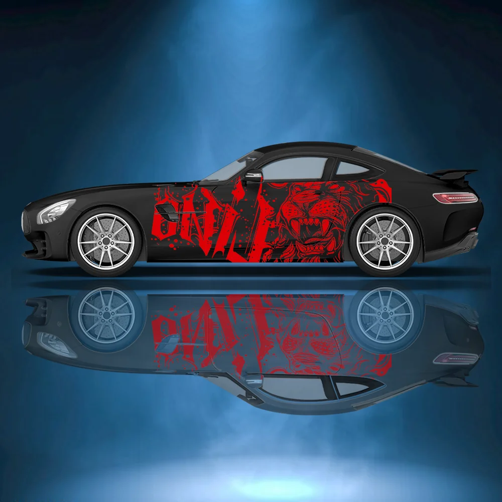 

Абстрактная виниловая наклейка с надписью Fierce Lion для автомобиля, самоклеящаяся наклейка из ПВХ, подходит для грузовиков, внедорожников, декор, автоаксессуары, подарок