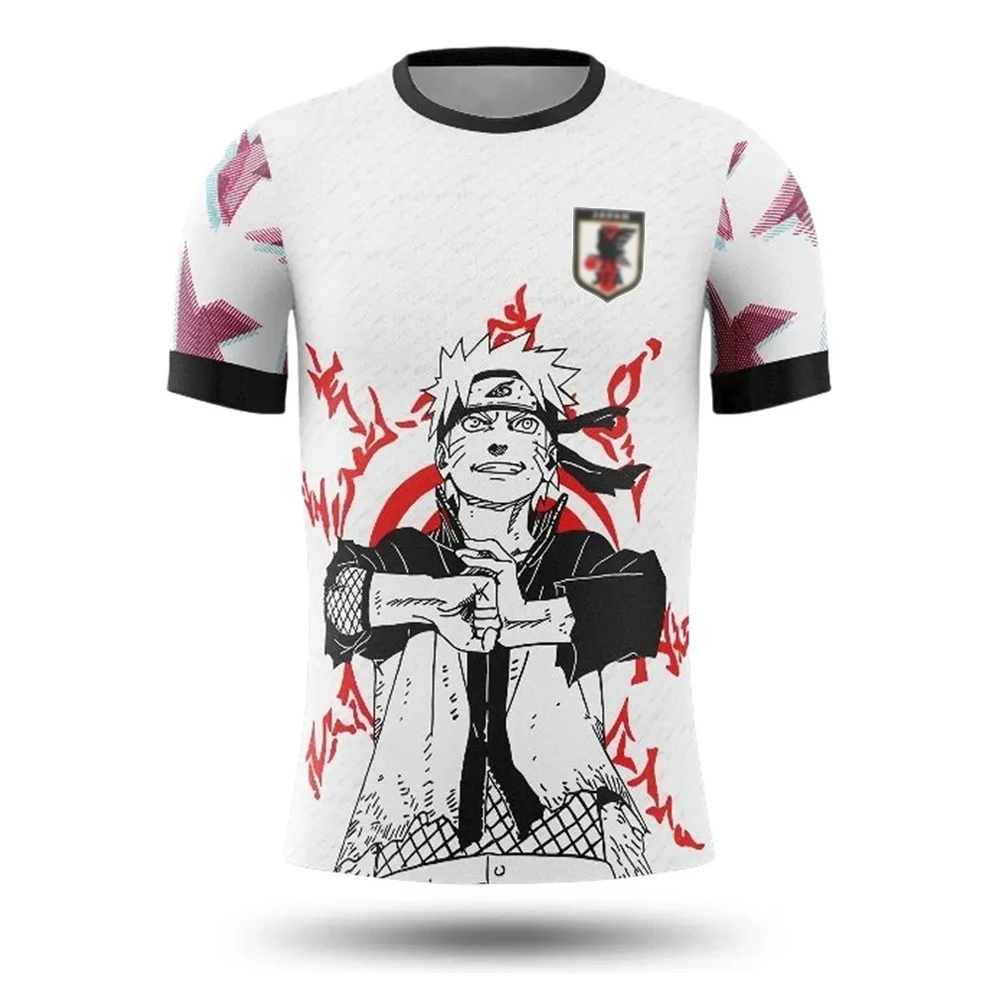 Naruto 7th Hokage Japanese-style Jersey Anime AOP Adult Kids Athleisure T-Shirt Family Summer Breathable Quick-drying Streetwear