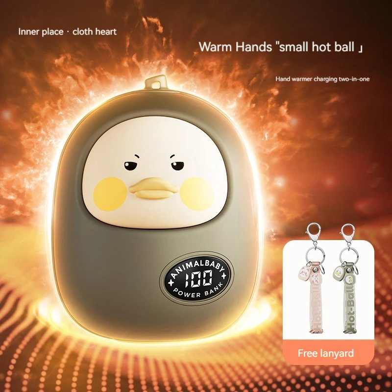 Little Penguin Hot Ball Warm Hand Treasure Power Bank 2-in-1 Cartoon Mini Warm Warm Baby Gifts to Girls, Children,Winter