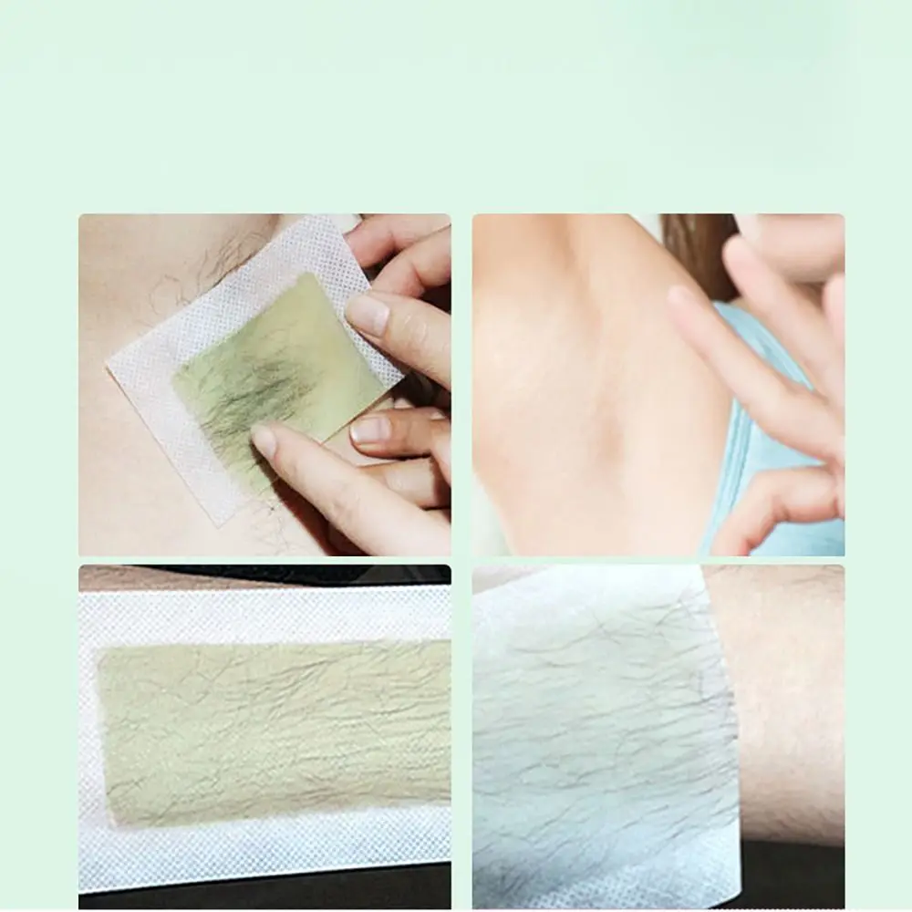 Leg Body Skin Care Hair Removal Wax Strips for Leg Body Face Double Sided Leg Body Hair Remove Stickers