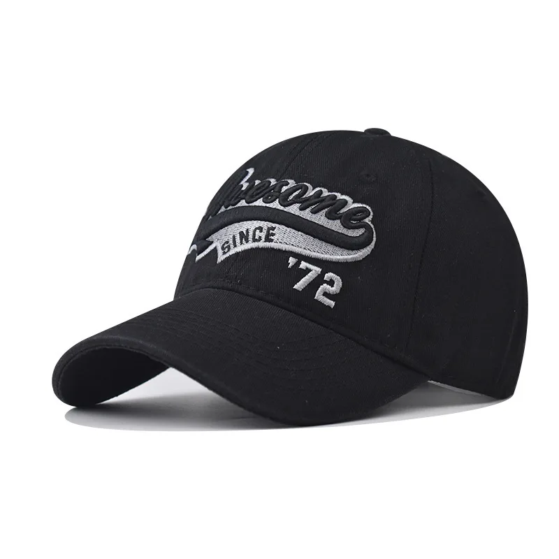 

Cotton Washed Vintage Large Embroidery AWESOME Baseball Unisex Outdoor Style Washed Cotton Golf Dad Hat