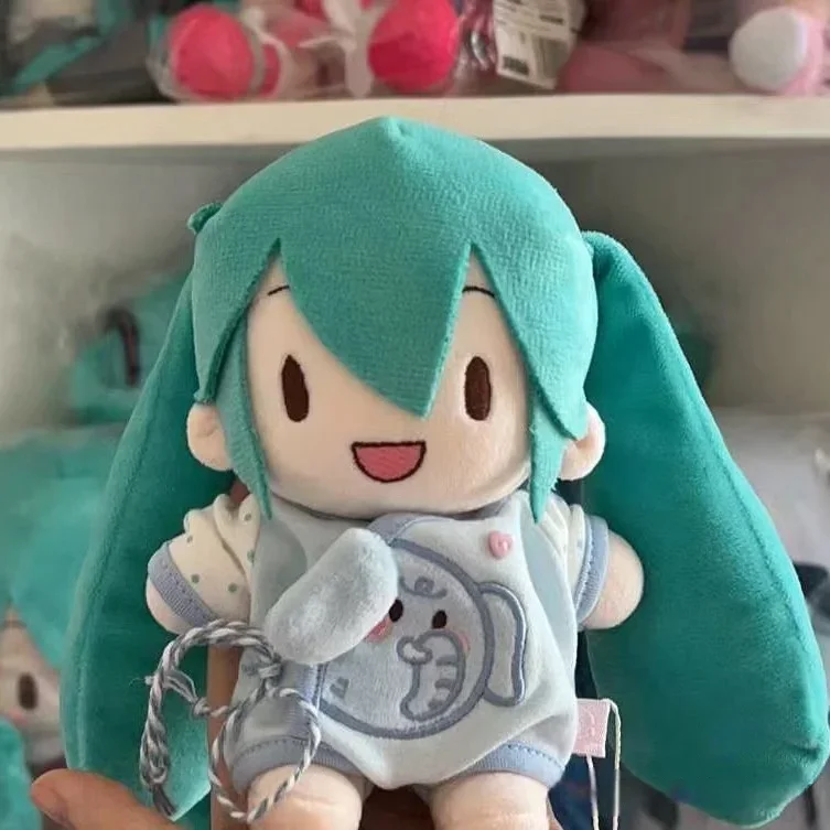 15Cm Hatsune Miku Pluche Pop Kleine Olifant Baby Jurk Magische Knuffel Creatief Cadeau Kan Worden Gekleed Pop Schattig