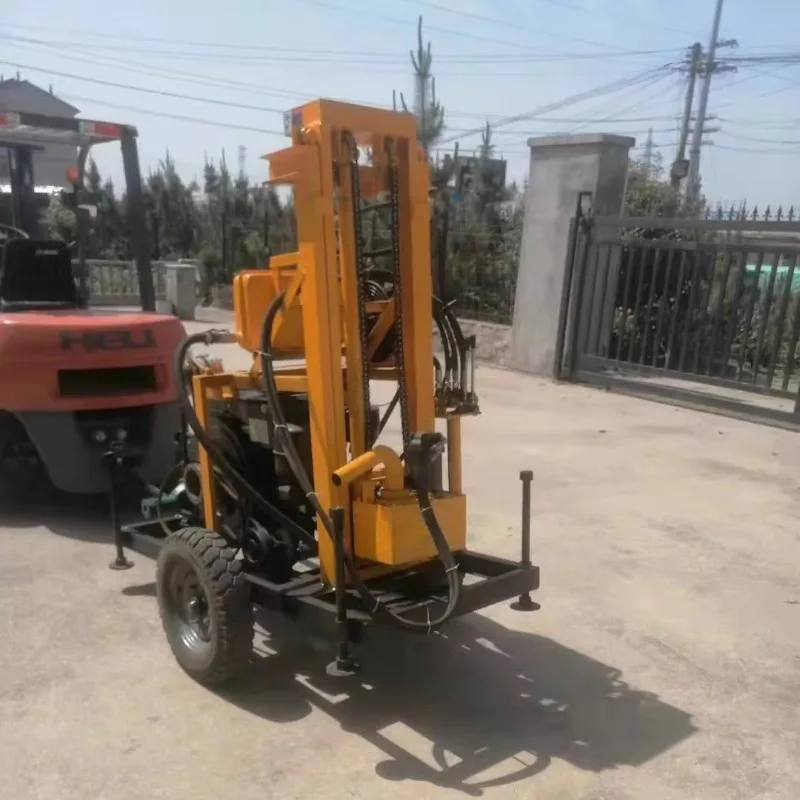 

Artesian Well Drilling Machine Small Crawler Mounted Rig 150m Core Drilling