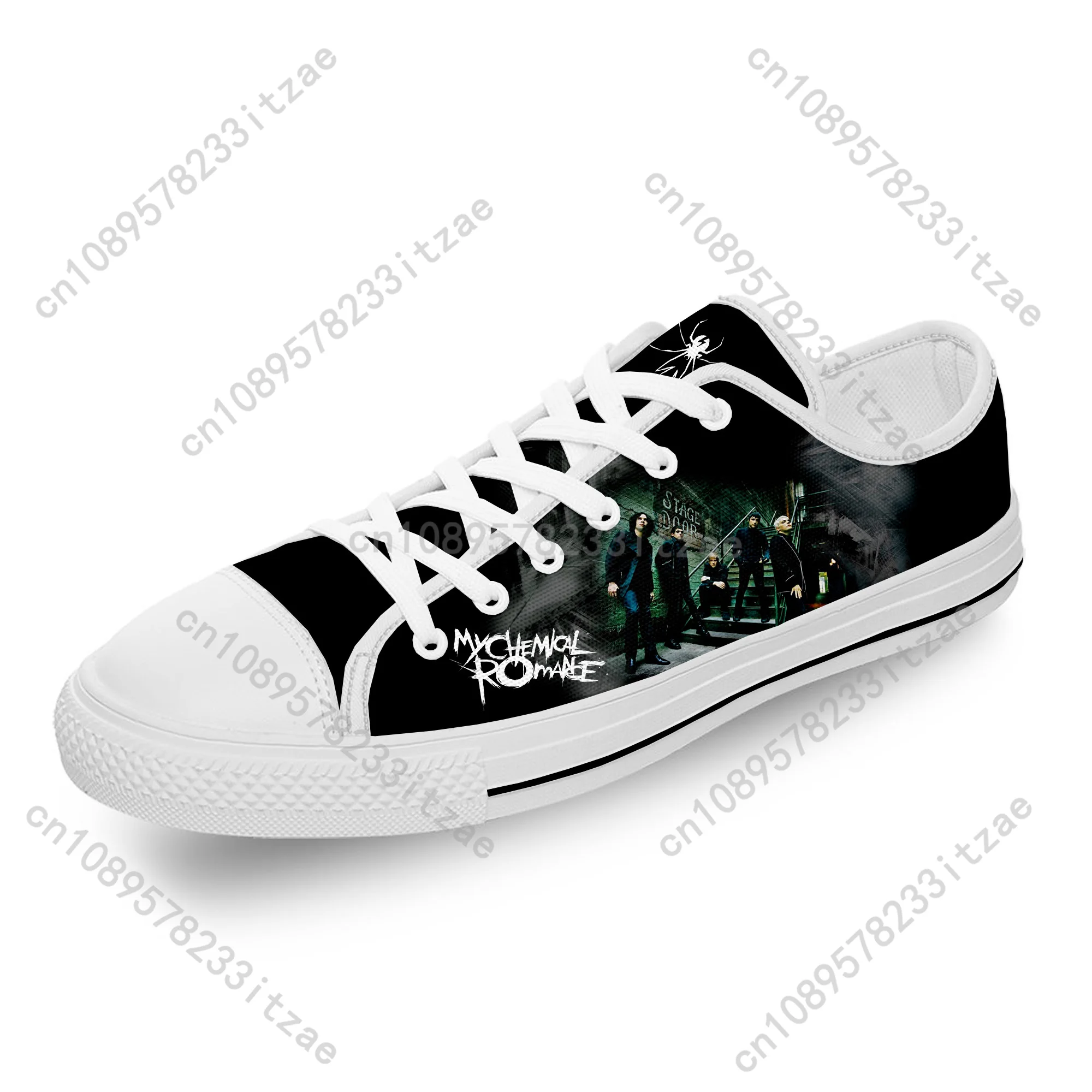 My Chemical Romance MCR Rock Band Casual Cloth 3D Print Low Top Canvas Fashion Shoes Men Women Teenager  Breathable Sneakers - view 2