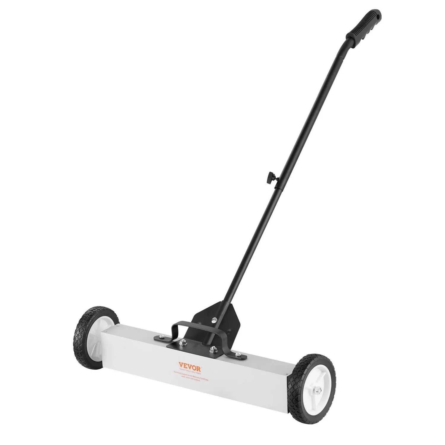 

VEVOR 50Lbs Rolling Magnetic Sweeper with Wheels, Push-Type Magnetic Pick Up Sweeper, 24-inch Large Magnet Pickup Lawn Sweeper w