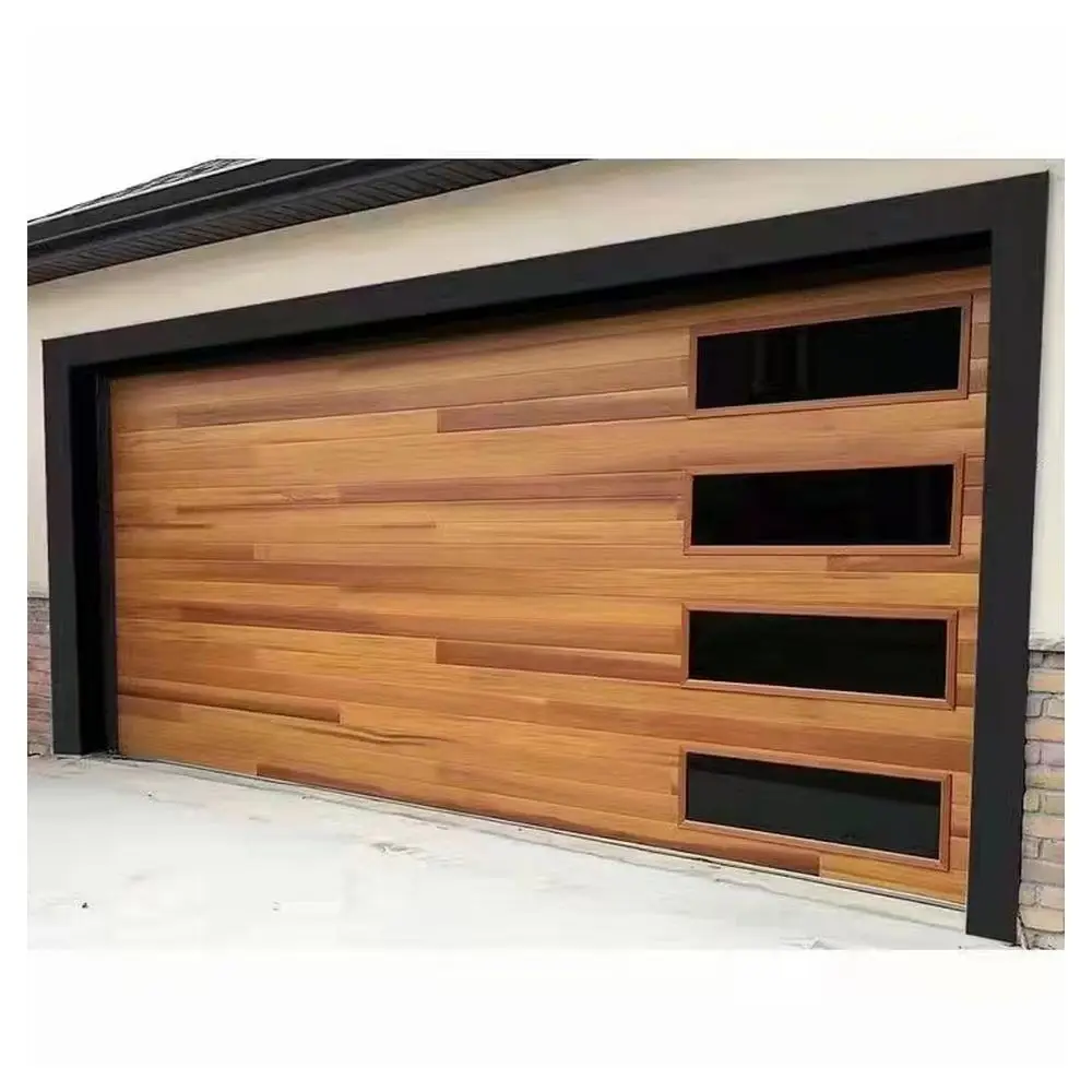 Customization Factory High Speed Garage Doors Made In China Remote Control Sectional Garage Doors For Residential For Villa