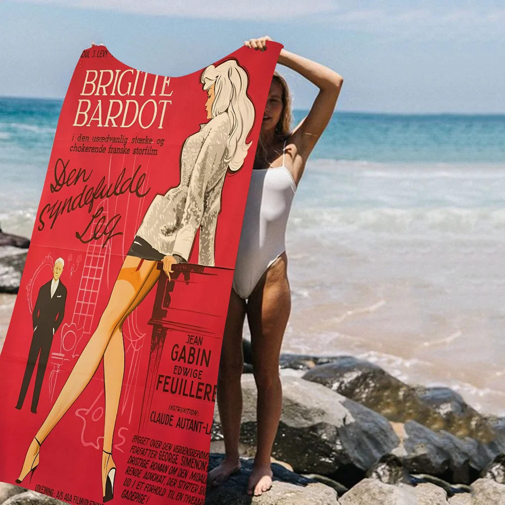 منشفة شاطئ بريطانية من مايكروفايبر باردوت ، سريعة الجفاف ، كبيرة الحجم ، فائقة الامتصاص ، لحمام السباحة #6