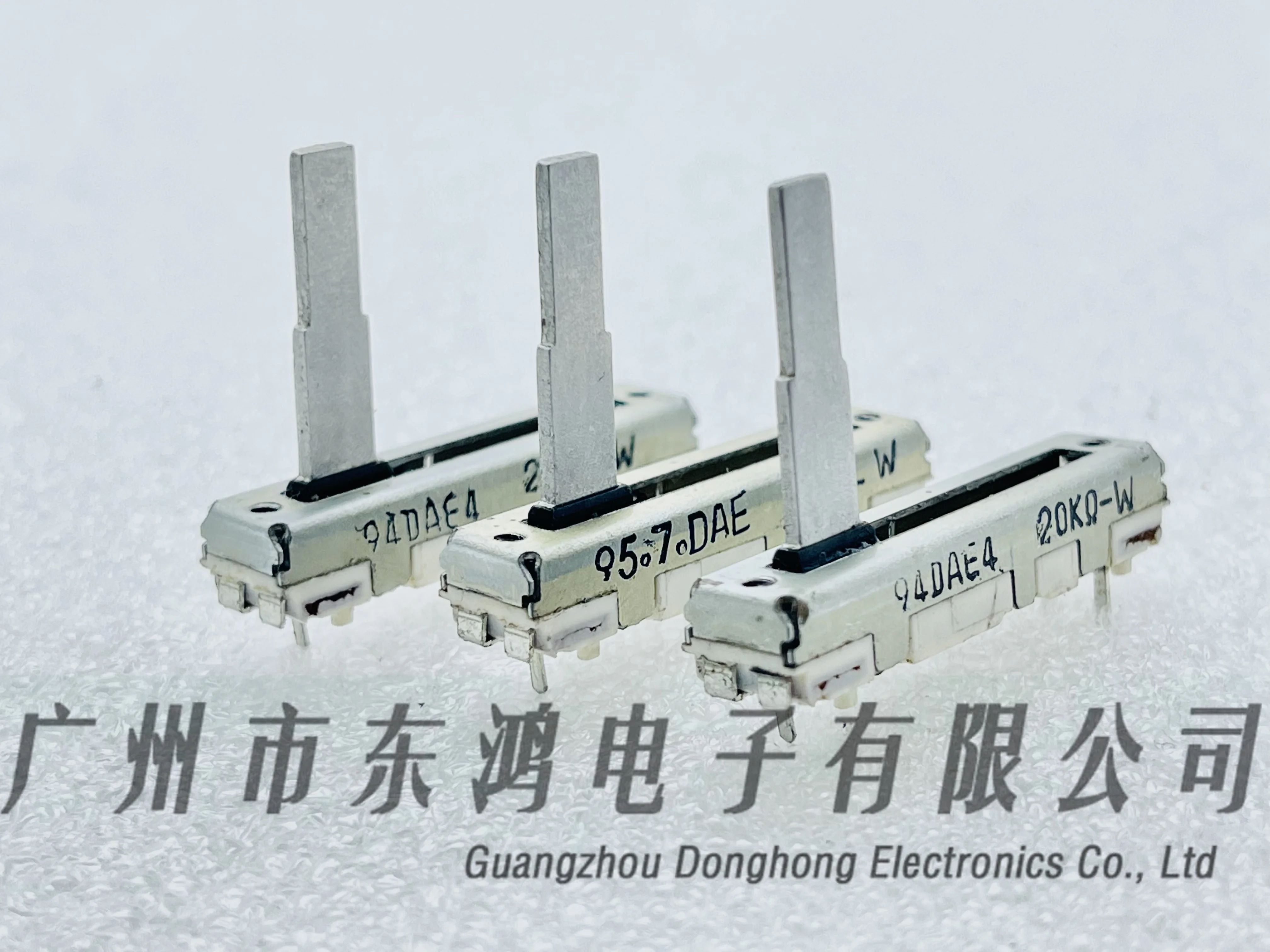 10 PCS High quality direct slide potentiometer 35mm single W20KΩ mixer sound volume adjustment shaft length 20mm