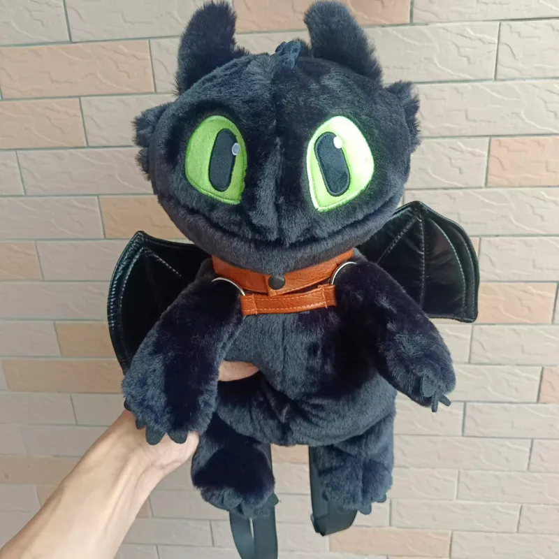 Toothless Backpack Shoulder Bag Night Fury Backpack Toothless Plush Hat Headgear Gifts For Kids