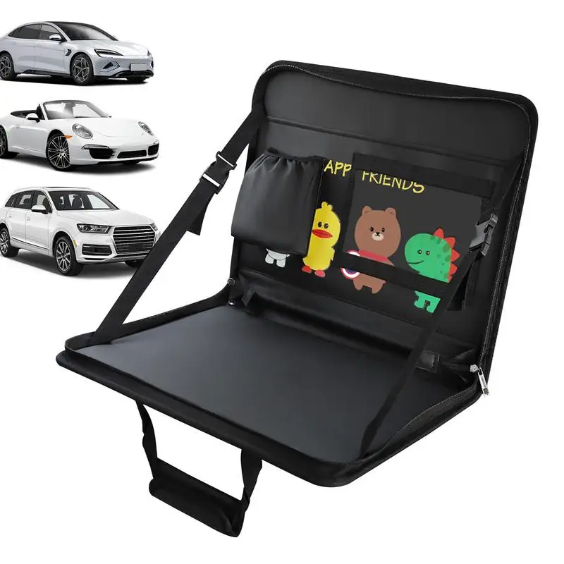 

Steering Wheel Eating Tray Food Tray Car Organizer Steering Wheel Trays Multifunctional Car Work Table Folding Storage Bag For