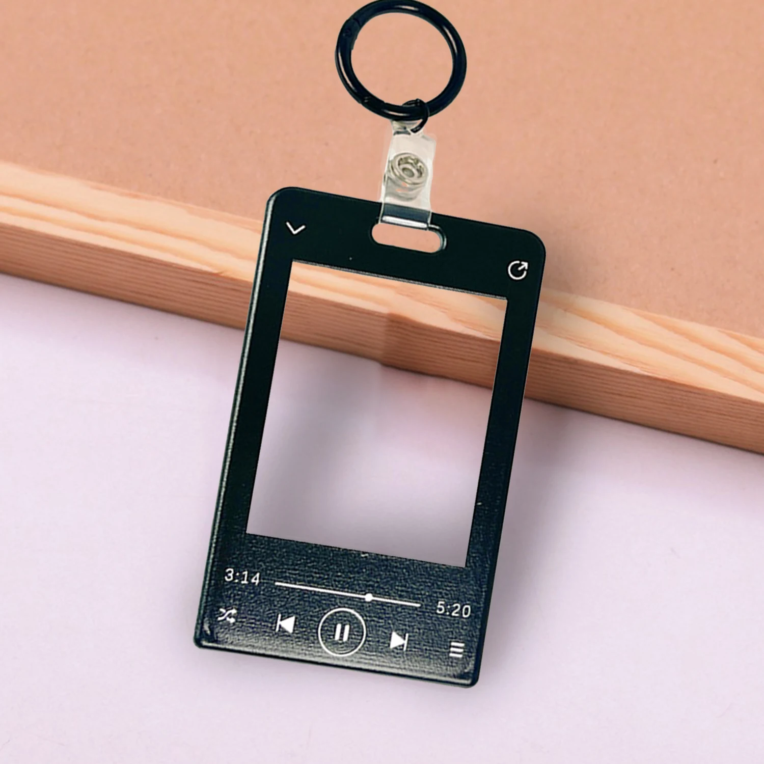 Photocard Frame Music Player Printed Card Display Photo Holder Photo Protection Card Sleeve Candy Color Card Holder Decoration
