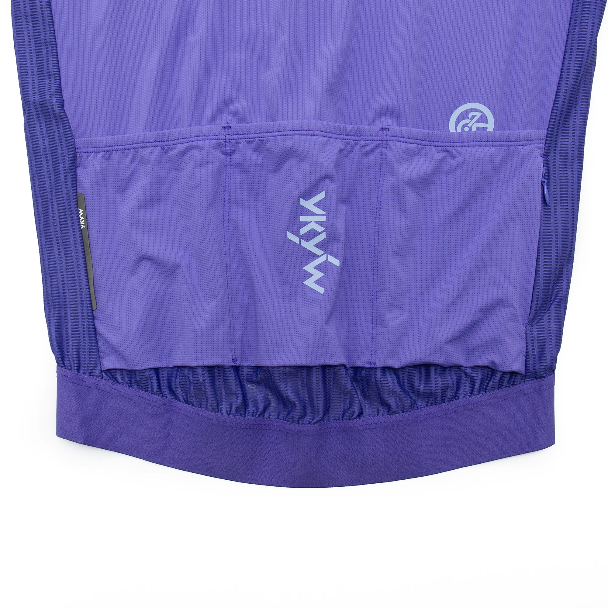 YKYW Kaus Bersepeda Ungu Musim Panas 2025 Atasan Ketat Lengan Pendek Pria Kaus Sepeda Pakaian Balap Sepeda Balap Tim Pro Sejuk