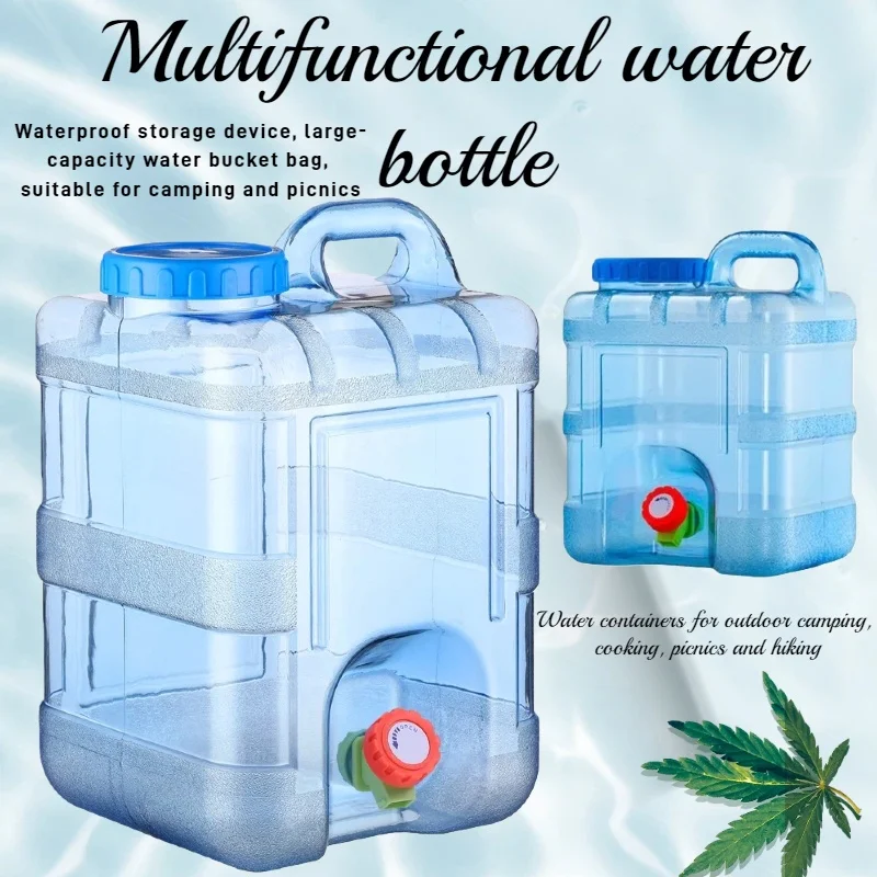 

Portable integrated design water container with faucet large capacity water storage tank camping camping supplies hiking outdoor
