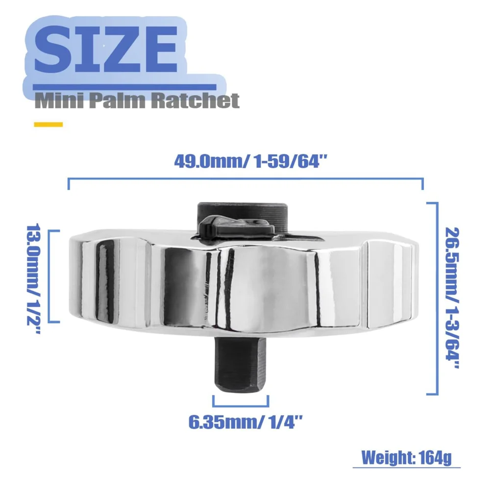 3 In 1 Palm Ratchet 1/4