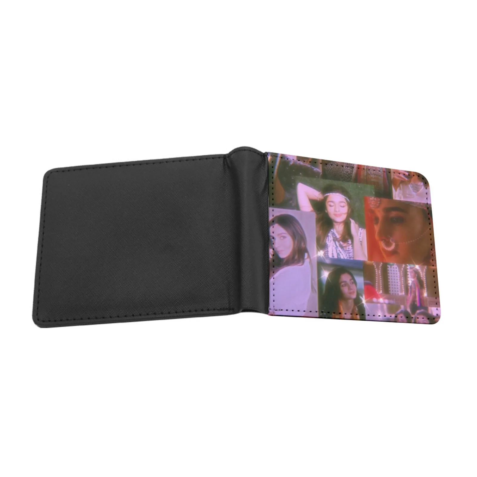 90S Alia Bhatt Short Men's Wallet Multifunction Purse Male Pu Leather Wallet Madhuri Dixit Salman Khan Shah Rukh Khan Shahid