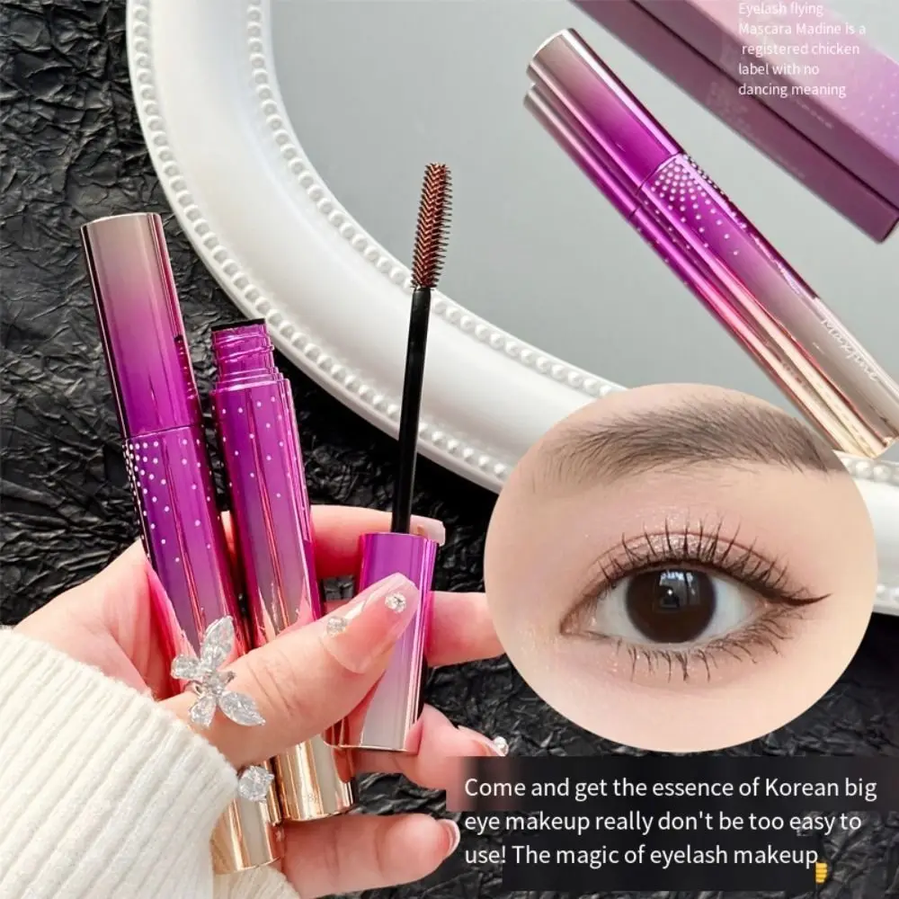 Silk Fiber Curling Mascara Cream Shaping Lengthening Eyelash Extension Eyelash Enhancer Ultra-Fine Waterproof