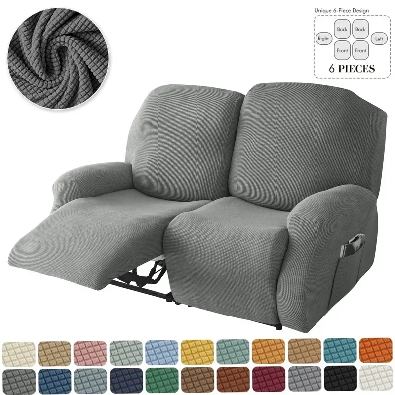 2 Seater Jacquard Recliner Sofa Cover Elastic Sofa Protector Lazy Boy Relax Armchair Covers Stretch Couch Slipcover 리클라이너 커버