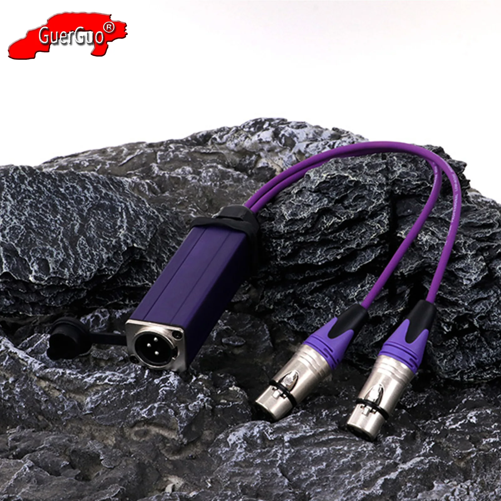 0.2M-30M 3Pin Male XLR Panel Mount Chassis Socket Coupler to Dual Female Jack Y Splitter Balanced MIC Cord Audio Extension Cable