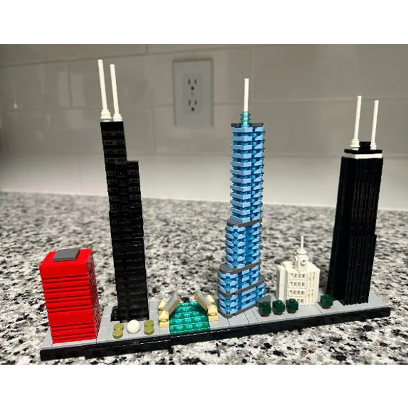 Street View Skyline Upgraded City Series Building Blocks MOC Architecture Modular Model DIY Assemble Bricks Toy Birthday Gifts