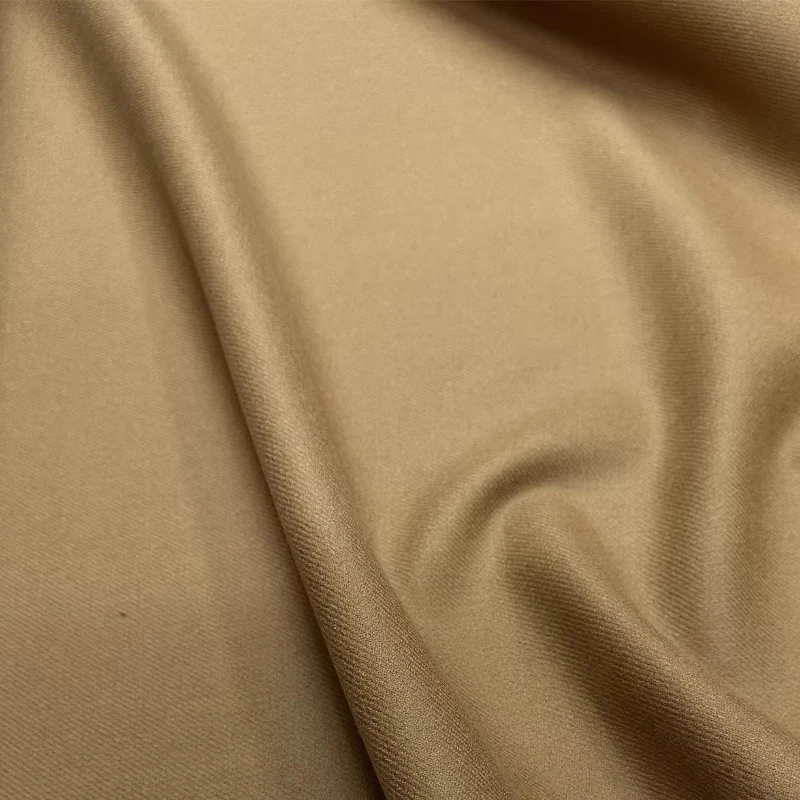 

100%Wool Khaki Keep Warm Fabric Handmade Sewing DIY Home Thick Twill Coat Suit Winter Spring Designer Decoration Crafts Material