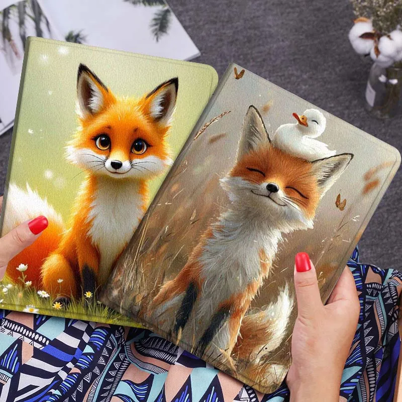 

Fox Cat Cartoon Popular Art For Xiaomi Redmi Mi Poco Pad 2 5 6s 7 7s Ultra Pro Max 14 12.4 12.1 inch Soft Tablet Case Gift