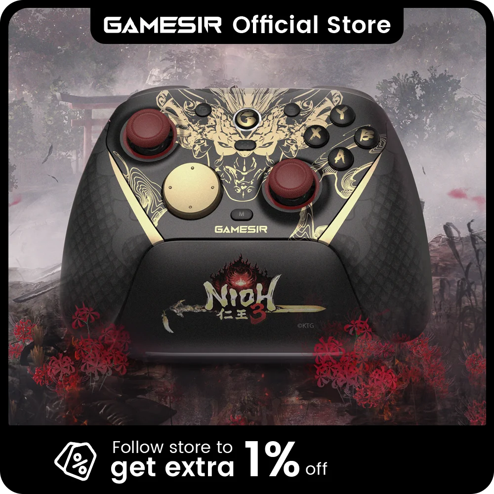 Controlador GameSir G7 Pro 8K Nioh 3 Edition Switch, controlador de juegos inalámbrico para Nintendo Switch 2, Android, iOS, PC, Steam