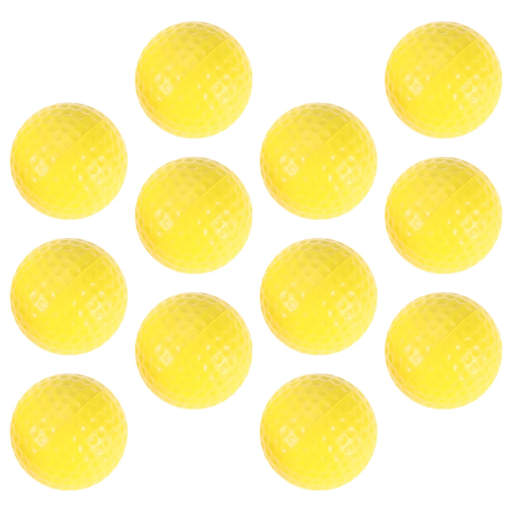 

12pcs Indoor Balls Balls Soft Golfing Training Tool Durable PU Rubber Training Practice Swing Sports