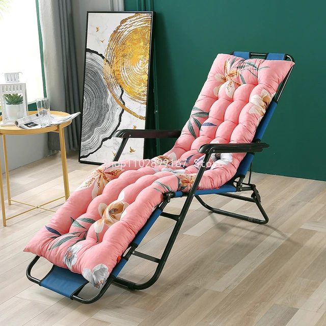 New Long Cushion Recliner Rocking Chair Cushion Thick Seat Cushion Rattan Chair Sofa Cushion Garden Chair Cushion Tatami Mat