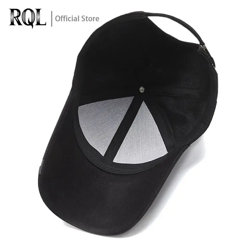 Baseball Cap For Men 2024 Summer Black Stylish Male Hip Hop Sport Trucker Hat Cotton  Adjustable Outdoor Breathable Luxury Brand