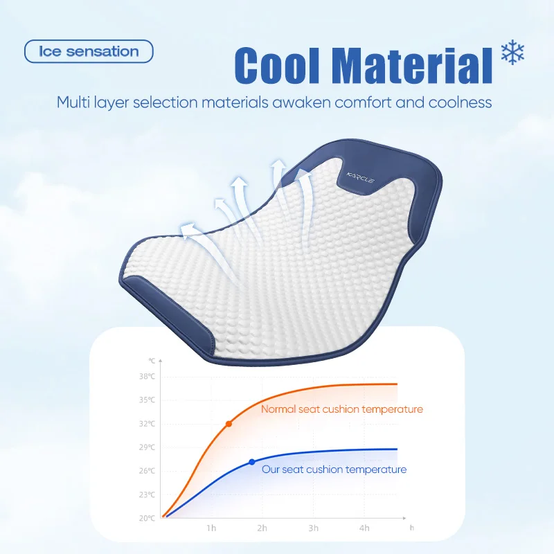 Cojín de asiento de coche Universal de seda de hielo, funda de asiento transpirable, absorción del sudor, conjunto trasero dividido individual