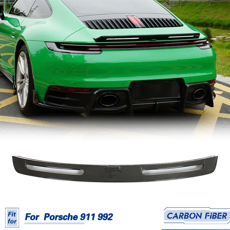 

Car Rear Trunk Spoiler Wings Carbon Fiber For Porsche 911 992 Carrera T Coupe 2019-2023 Racing Rear Boot Lid Wing Lip Spoiler